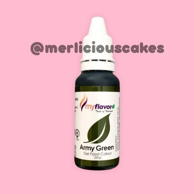 

] Army Green Gel My Flavor Food Color Food Colour Pewarna Makanan