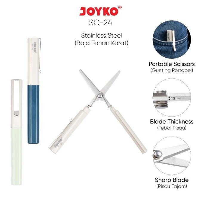 

Joyko PORTABLE SCISSOR / Gunting Lipat Kantong PORTABEL Mini SC-24