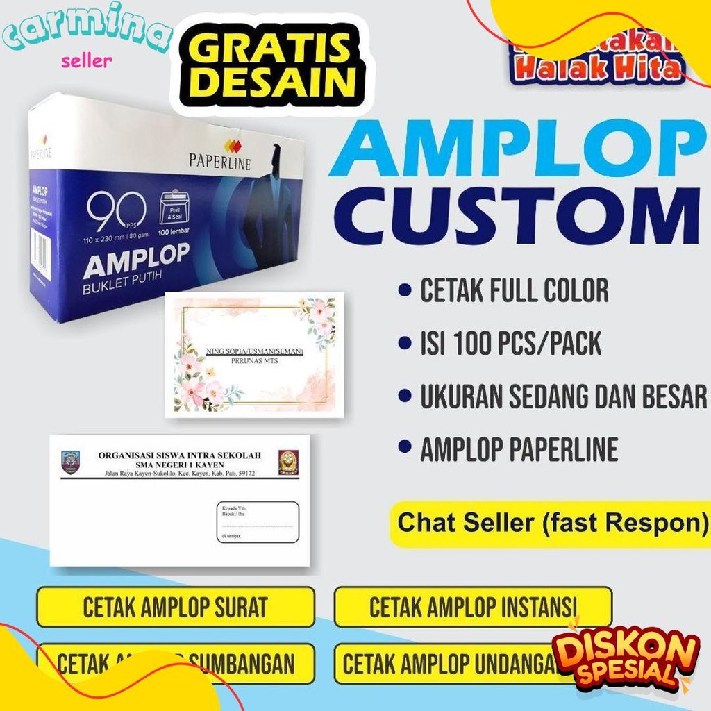 

Cetak Amplop / Cetak Amplop Custom / Amplop Instansi / Amplop Kondangan / Amplop Desain Custom Terlengkap Dan Termurah
