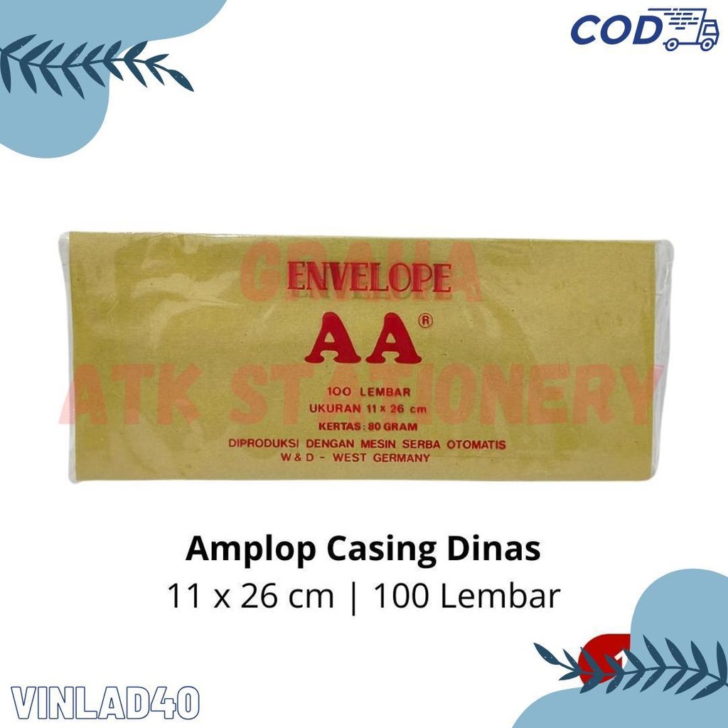 

[1 Bungkus] Amplop Coklat Dinas Aa 11X26 Cm / Amplop Casing Dinas / Amplop Kesing Dinas Aa 11X26 Cm Terlaris! Produk Ini Banyak Dicari