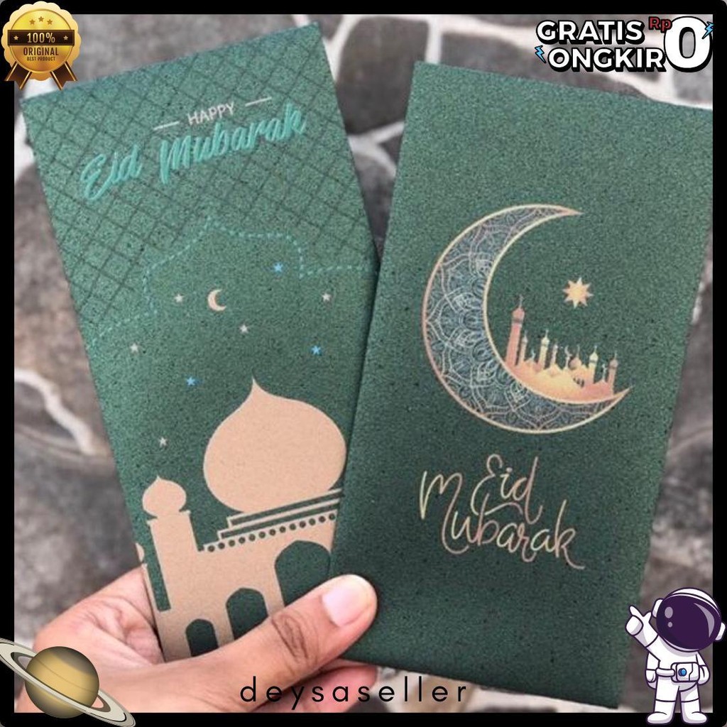 

Angpao Lebaran Premium Hijau Amplop Thr Idul Fitri Isi 6 Pcs Print Uv Diskon Setengah Harga