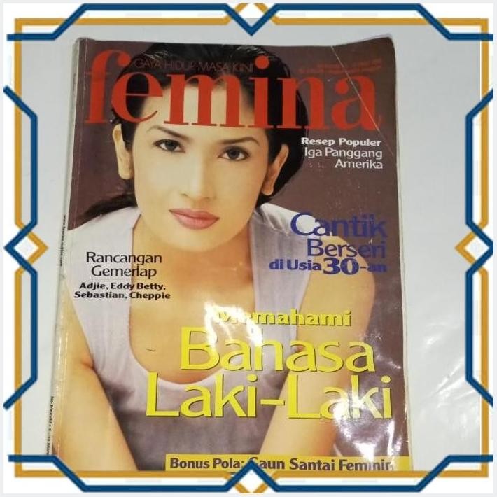 [PUS] MAJALAH FEMINA COVER  FEBBY LAWRENCE, NO. 9, 9-15 MARET 2000