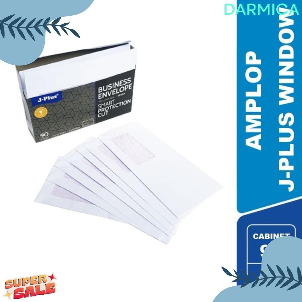 

Amplop Putih Window Jendela Kiri Jplus 90 Cabinet 80 Gsm Isi 100 Lembar Flash Sale! Diskon Hingga 70%