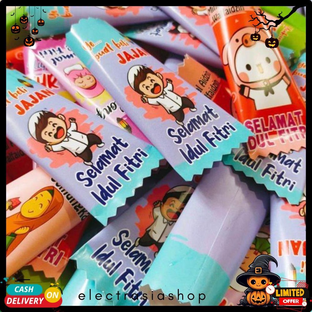 

(100 Pcs) Amplop Lebaran 2025 Unik Bentuk Permen Diskon