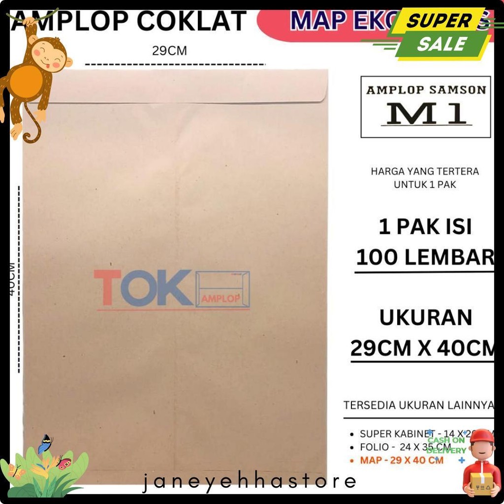 

Amplop Coklat Map ( 29X40Cm ) Terlengkap Dan Termurah