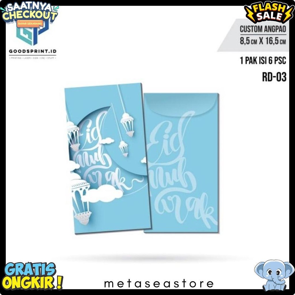 

Amplop Thr Lebaran / Amplop Lebaran Idul Fitri Isi 6 Pcs / Amplop Ukuran 16X8 Cm Terlengkap Dan Termurah