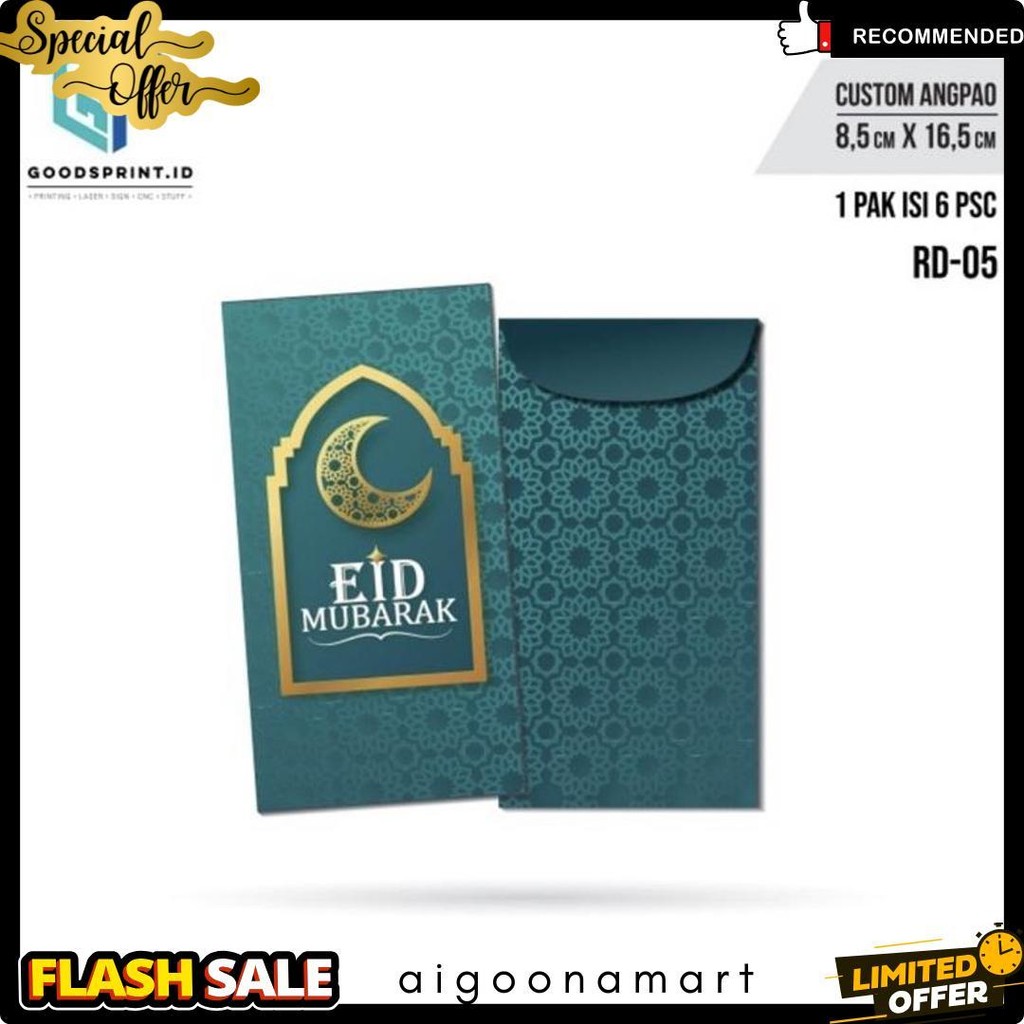 

Amplop Thr Lebaran / Amplop Lebaran Idul Fitri Isi 6 Pcs / Amplop Ukuran 16X8 Cm Diskon