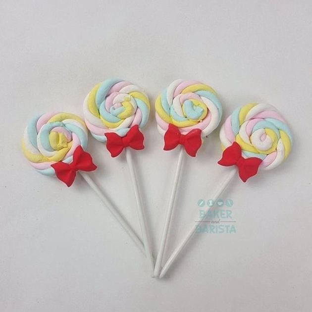 

@@@@] Gumpaste Lolipop / Gula gumpaste permen lolipop (4pcs perpack)