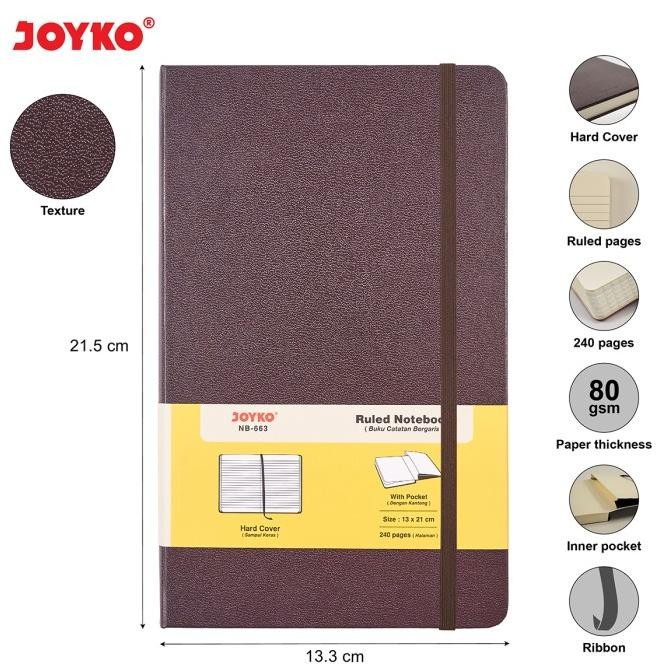 

Joyko Notebook A5 Agenda Diary / Buku Tulis Garis Jurnal Joyko NB-663