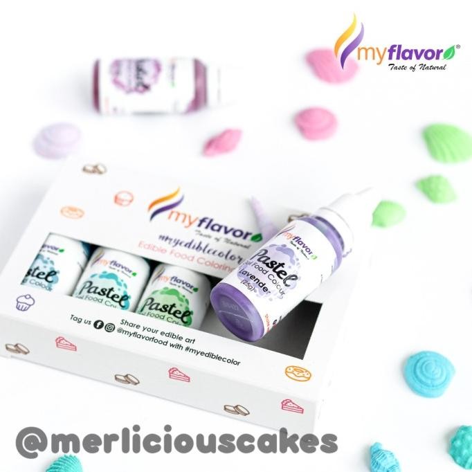 

Produk Unggulan] My Flavor Secret Garden Pastel Gel Food Color Set Food Colour