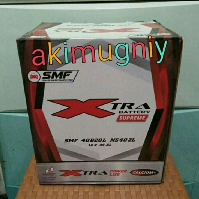 Xtra Supreme Ns40Zl Aki Mobil Kering Mf Ayla Agya Sigra Brio Mobilio
