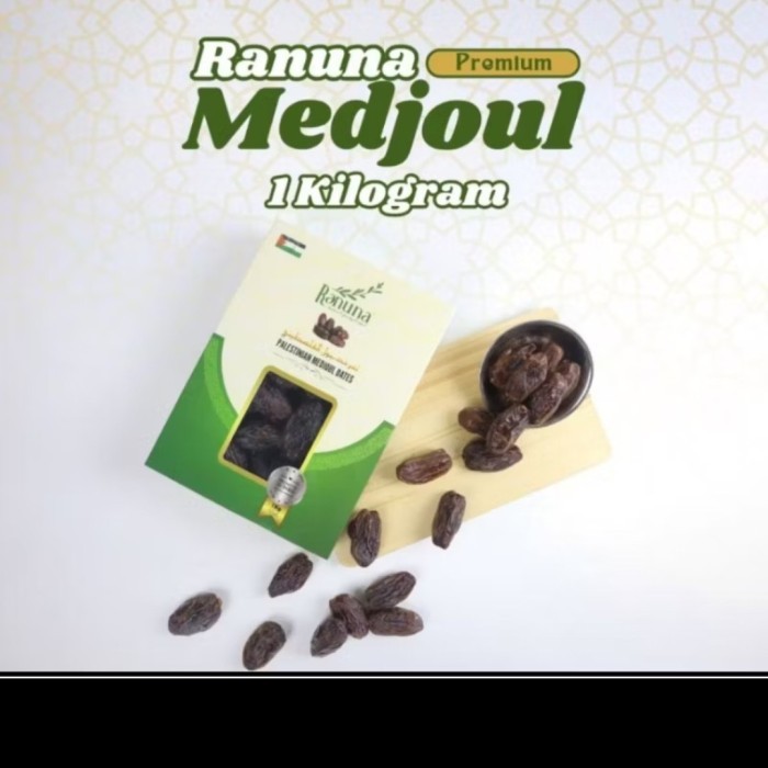 

Kurma Medjoul palestinian 1kg Natural Medjoul Dates Premium jumbo