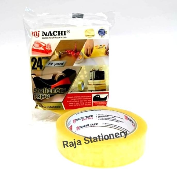 

Nachi Stationery Tape 24mm x 72 Yard / Solatip