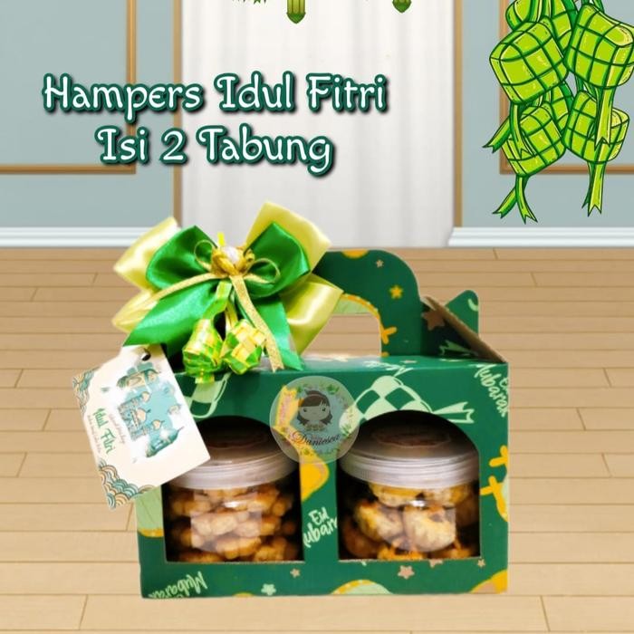 

Terbatas Parsel hampers kue kering lebaran idul Fitri isi 3 tabung kue kering ds bgr - 2 tabung Lebaran!