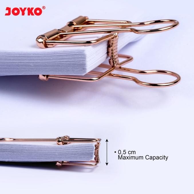 

Hollow Binder Clip Klip Penjepit Kertas Joyko Rose Gold RG