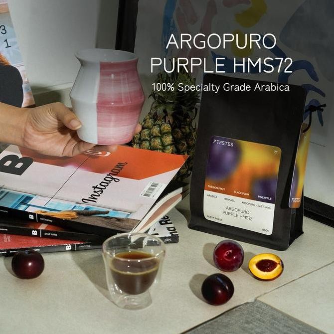 

Kopi Arabika Argopuro Purple HMS72H 7 Tastes - Biji Kopi Arabica Specialty Java Coffee Beans Blend Filter Fruity Natural Bubuk Kopi