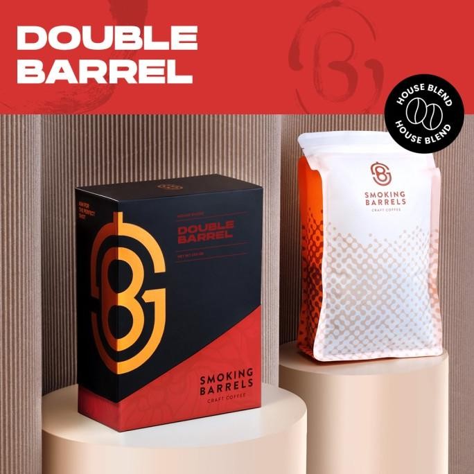 

Double Barrel Blend (Specialty Coffee- Espresso Roast) Smoking Barrels