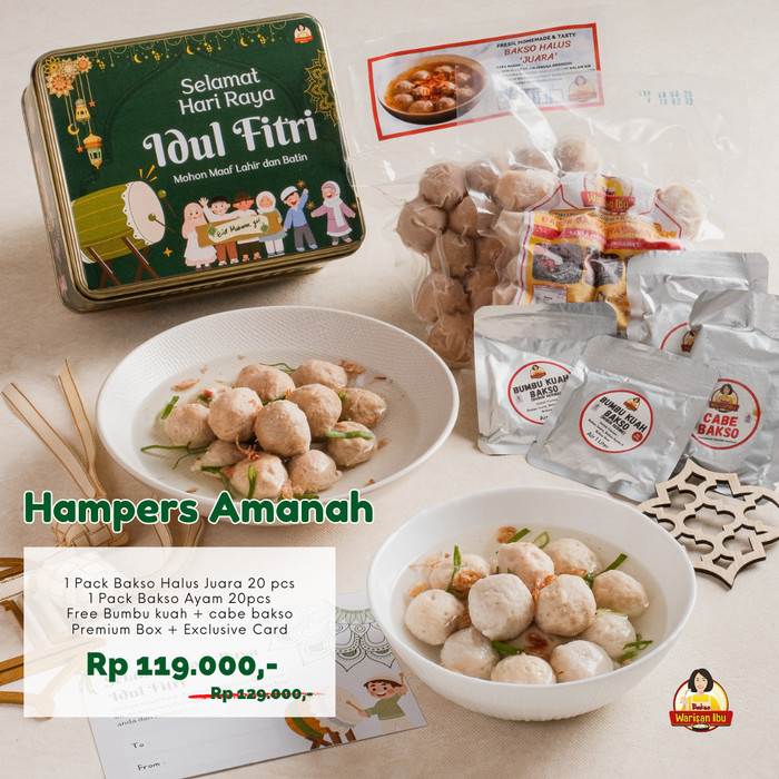 

PARSEL RAMADAN BAKSO WARISAN IBU FROZEN HAMPERS CANTIK MURAH
