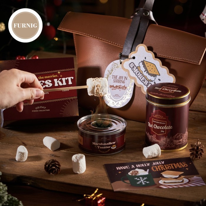 

TOASTY SMORES KIT HAMPERS NATAL CHRISTMAS SOUVENIR