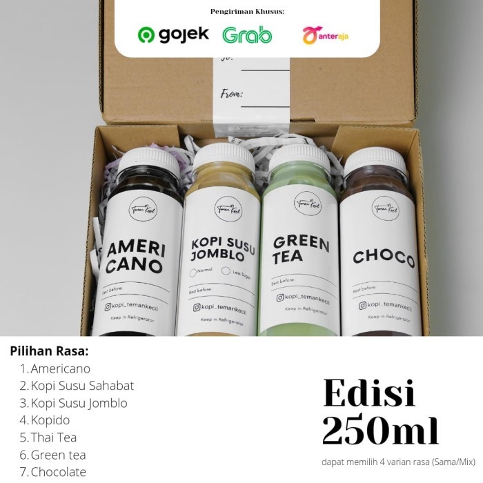 

HAMPERS KOPI 250ML ISI 4