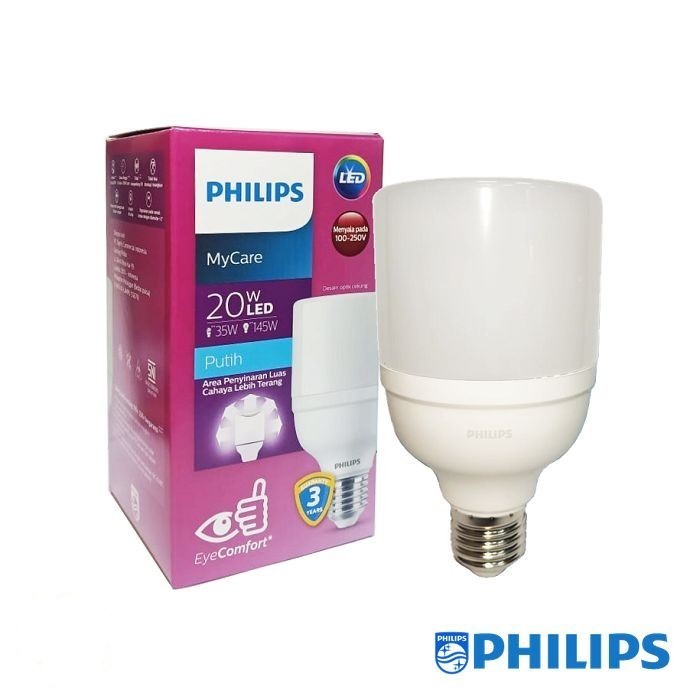 PROMO Philips Lampu LED Bright 20 W Putih Mycare E27 Bohlam LED 20 Watt CDL