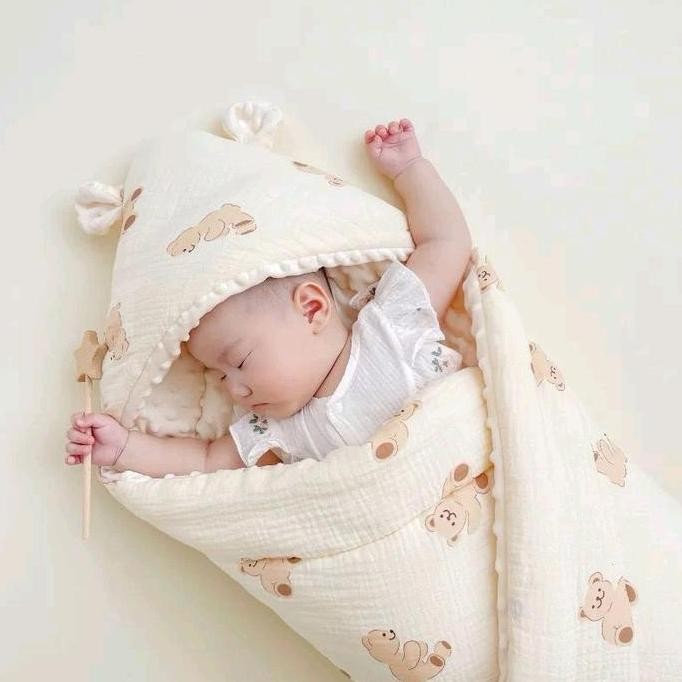 Selimut Hoodie Bayi | Selimut Bayi 90X90 Original Dan Terpercaya