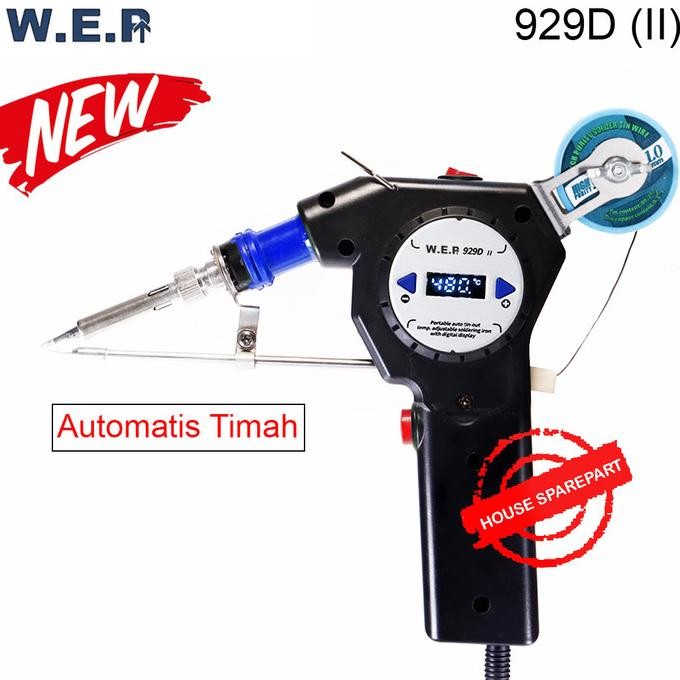 WEP 929D II Solder Gun Pengumpan Timah Automatic Welding Auto Feeding