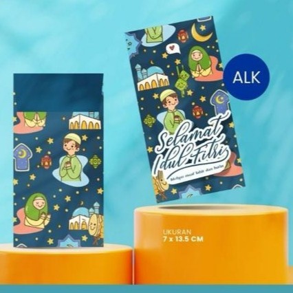 

Murah amplop angpao lebaran tebal uang lipat 2 - Biru Elegan
