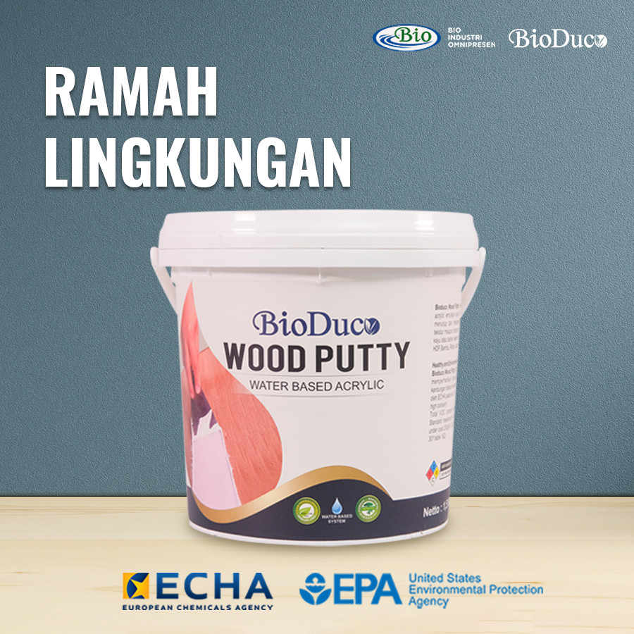 Dempul Kayu Wood Putty Cat Pelapis Bioduco 1,5 kg