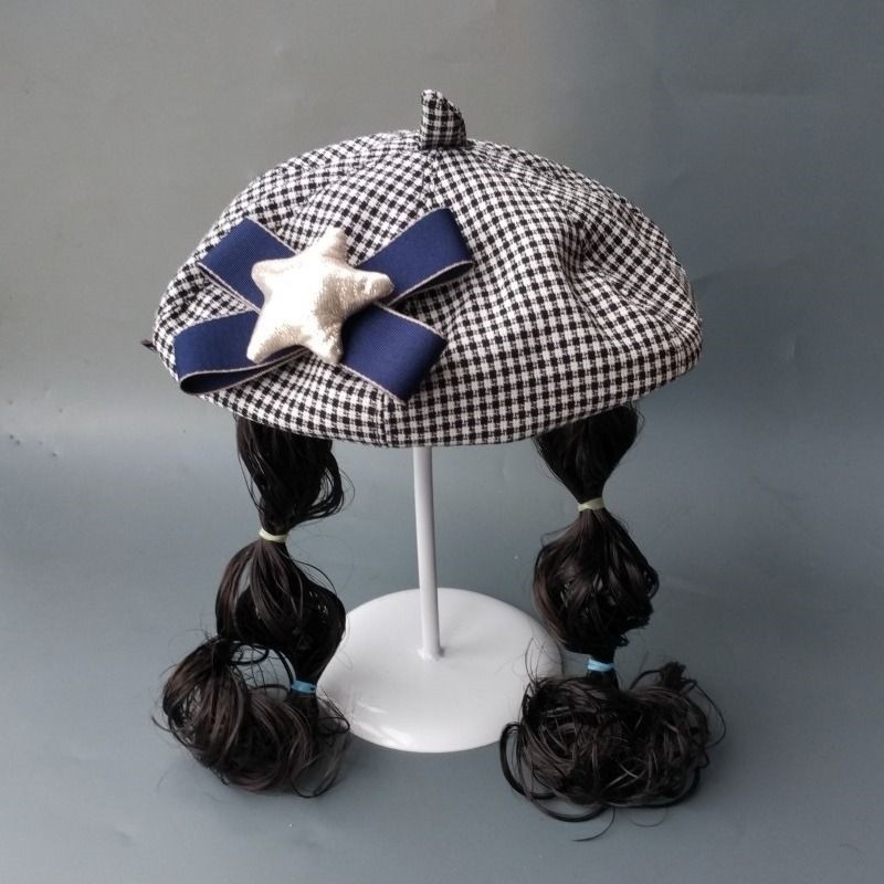 2526Review Positif   Topi Anak Musim Dingin Perempuan Topi Bayi124Topi Wig Panjang Gadis Pelukis Sui
