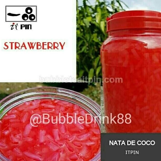 

Itpin Nata De Coco Strawberry Premium 3.5kg