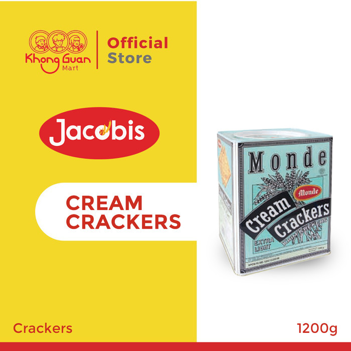 

MONDE CREAM CRACKERS BLUE TIN 1200 GRAM