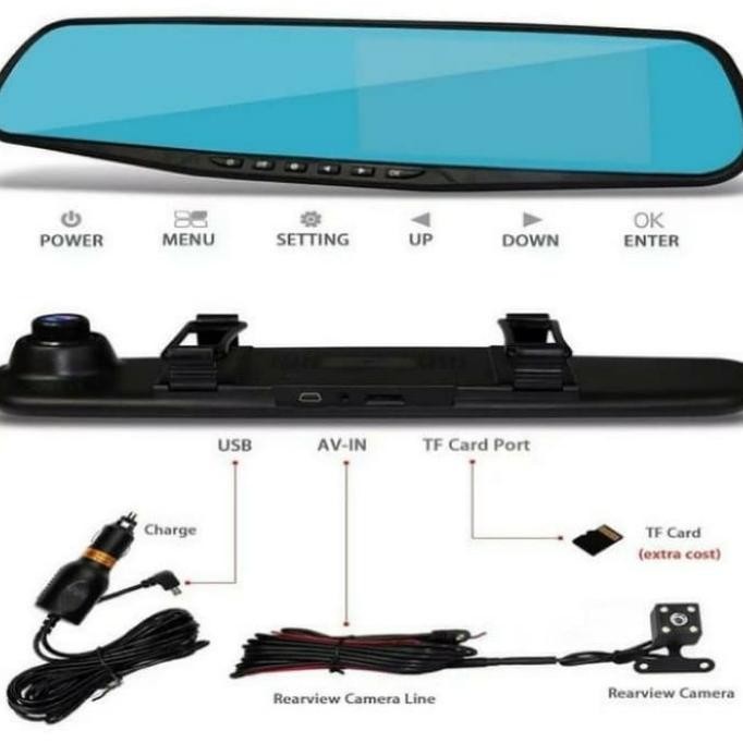 KAMERA CCTV SPION MOBIL 2 CAMERA DEPAN BELAKANG Terlaris