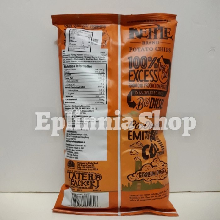 

KETTLE POTATO CHIPS/SNACK KENTANG HONEY DIJON 142GR