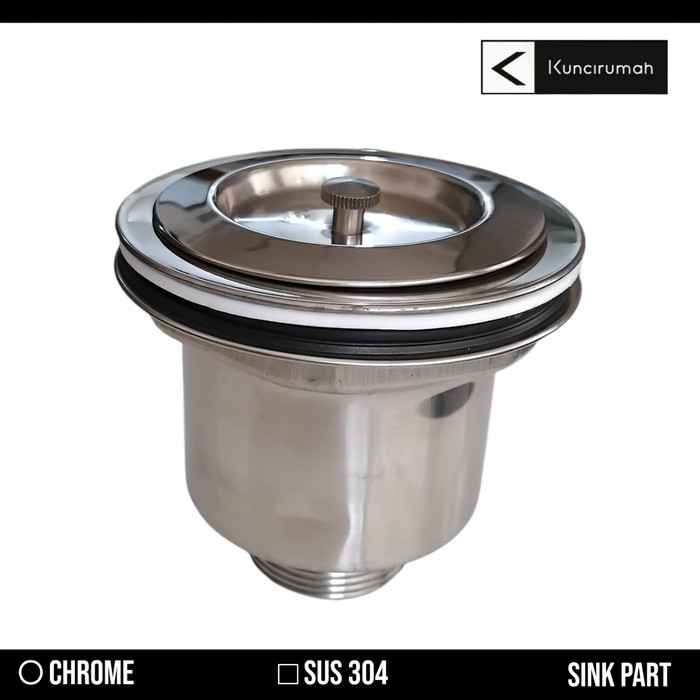 Avur bak cuci piring jumbo Afur saringan pembuangan kitchen sink sus 304