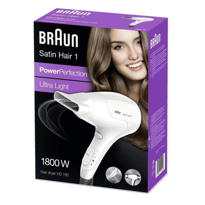 

Braun Satin Hair 1 HD 180 Hair Dryer White