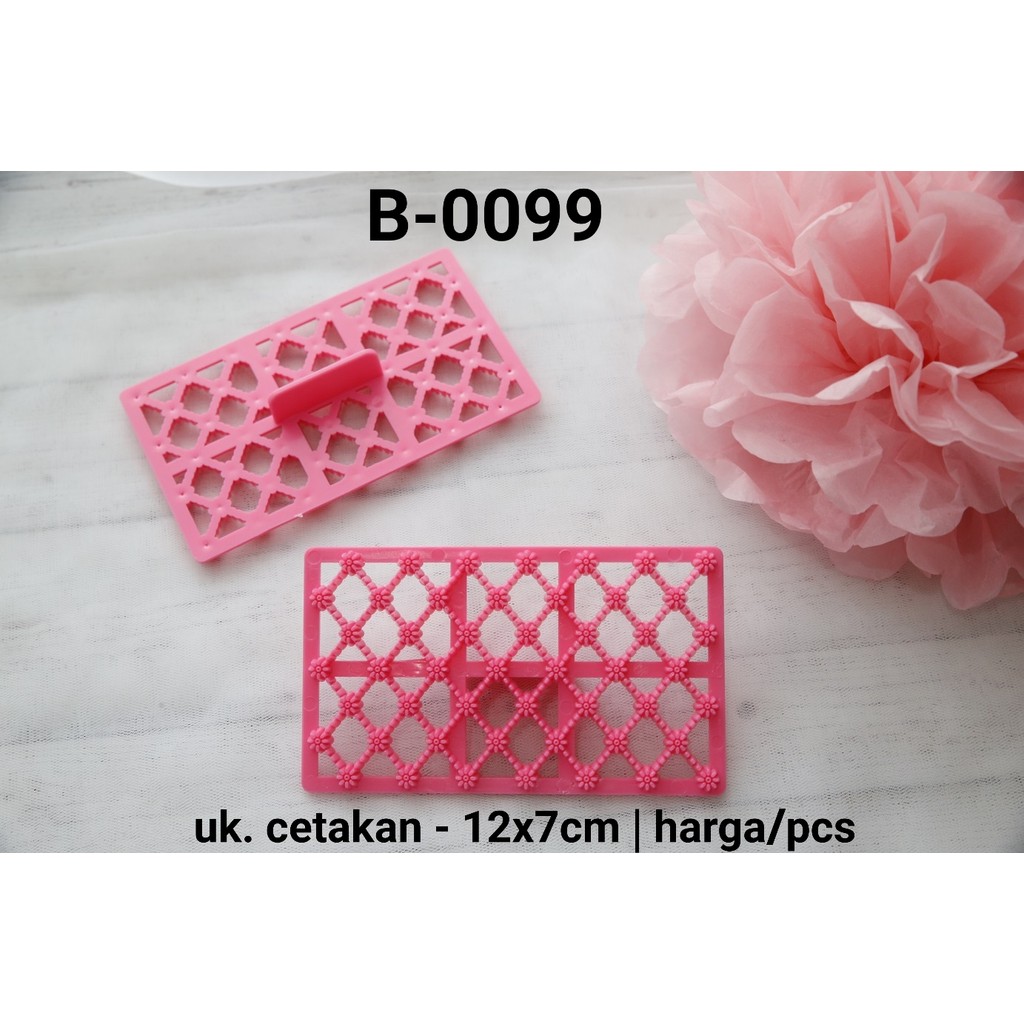 B-0099 Embosser fondant stamp motif fondant cake cupcake cookie mold (CUTTER)