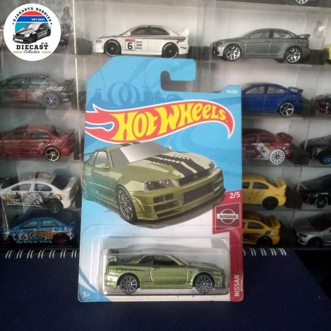 MURAH HOT WHEELS NISSAN SKYLINE R34 HIJAU