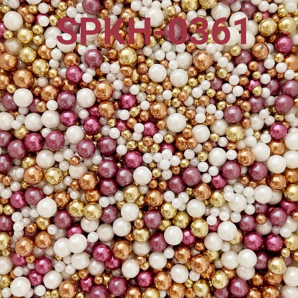 

SPKH-0361 Sprinkles sprinkle sprinkel 500gr mutiara pink gold putih (sprinkles)