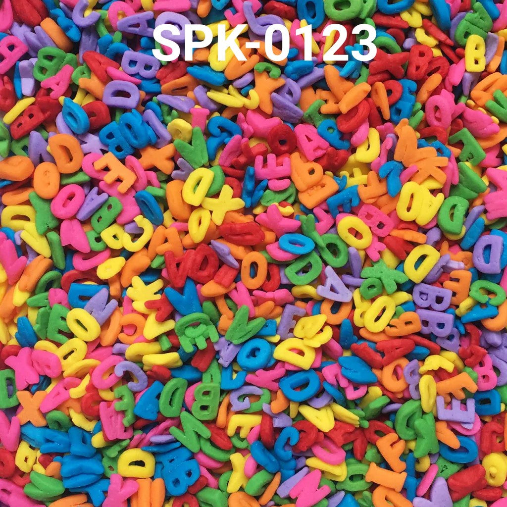 

SPK-0123 Sprinkles sprinkle sprinkel 1kg 1 kg kilo huruf abjad konfeti (SPRINKLES)