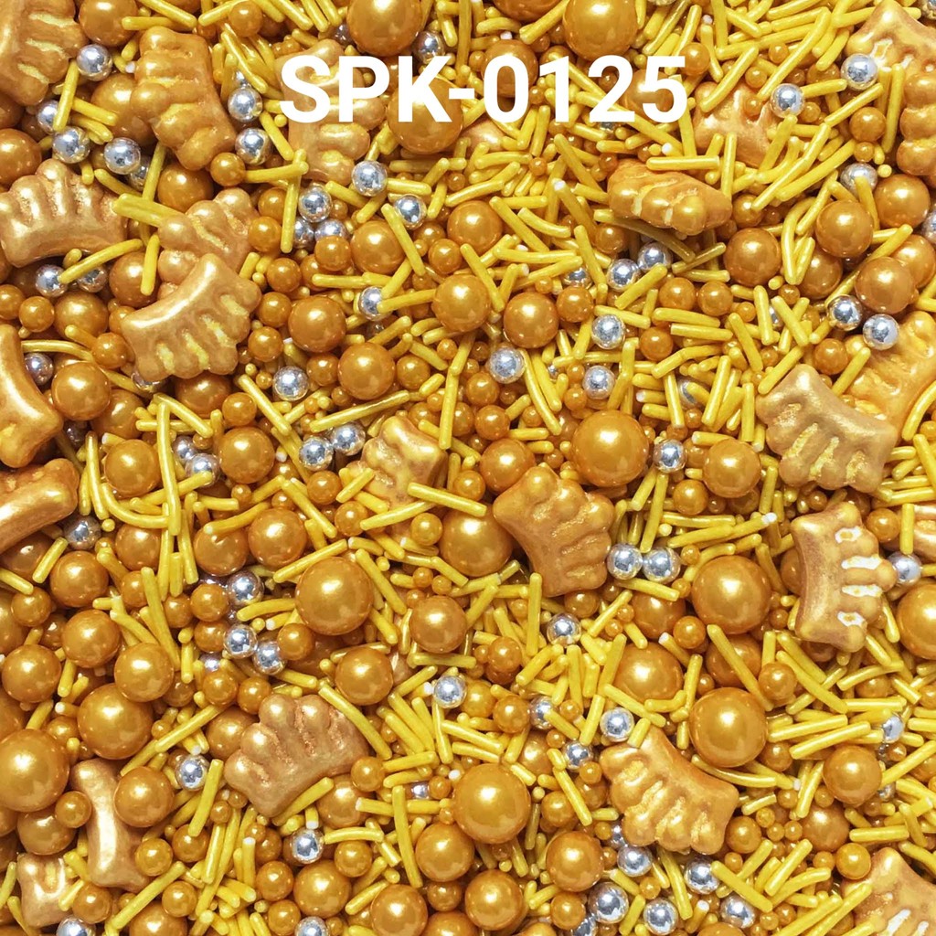 

SPK-0125 Sprinkles sprinkle sprinkel 1kg 1 kg kilo crown mahkota emas (SPRINKLES)
