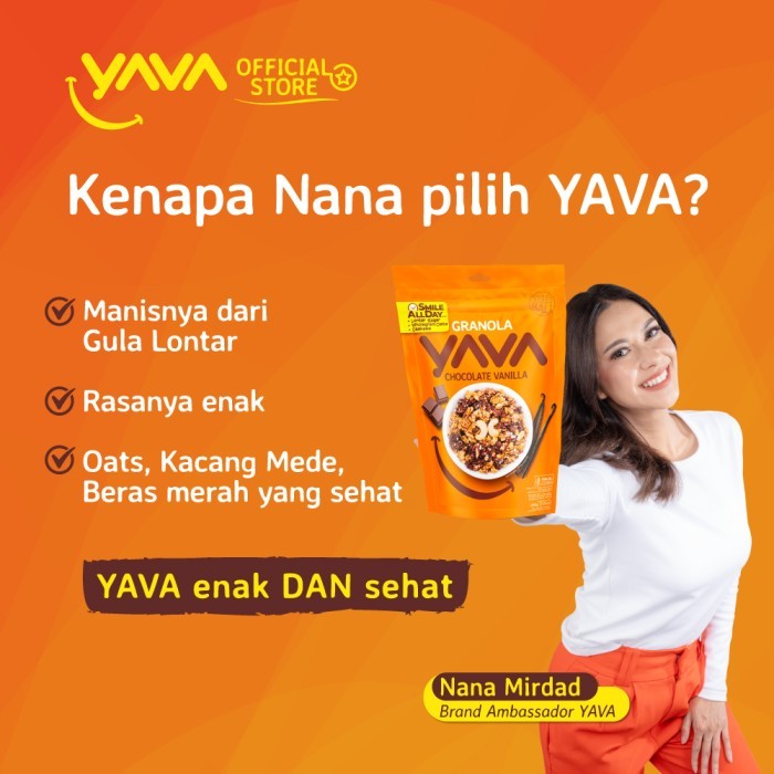 

YAVA PAKET GRANOLA BITES 4 RASA (4 X 125G)