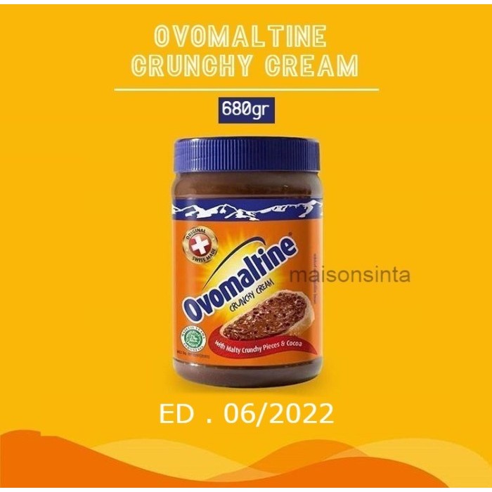 

OVOMALTINE CRUNCHY CREAM SELAI OVOMALTINE 680GR