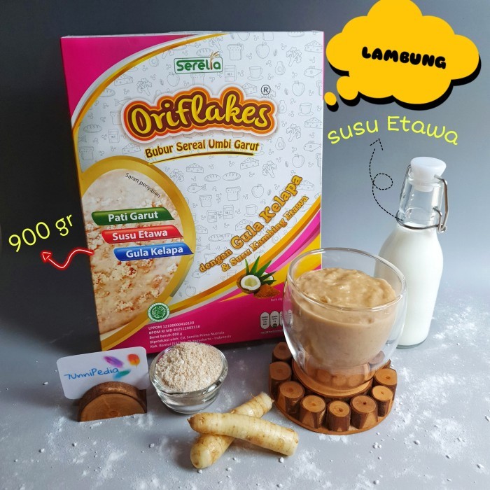 

ORIFLAKES GASTRO SUSU ETTAWA 900 GRAM SEREAL UMBI GARUT