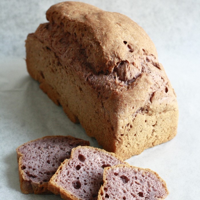 

PURPLE YAM LOAF (ROTI UBI UNGU) GLUTEN-FREE VEGAN GFCFEF GFCF