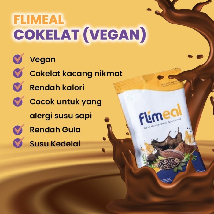 

FLIMEAL 2 BOX MEAL REPLACEMENT SEREAL DIET RASA COKLAT BY FLIMTY