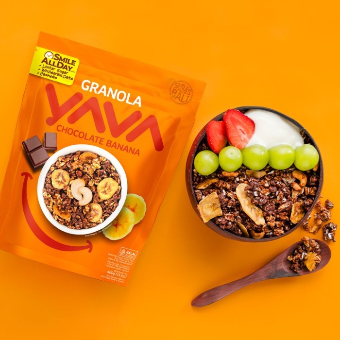 

YAVA TWIN PACK GRANOLA CHOCOLATE BANANA (2 X 400G)
