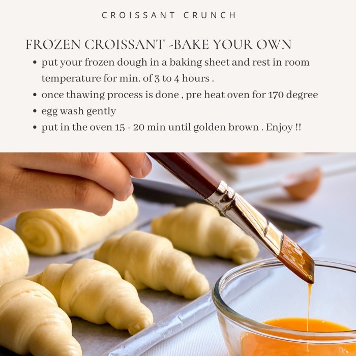 

CROISSANT CRUNCH SMALL BUTTER FROZEN DOUGH PACK OF 9