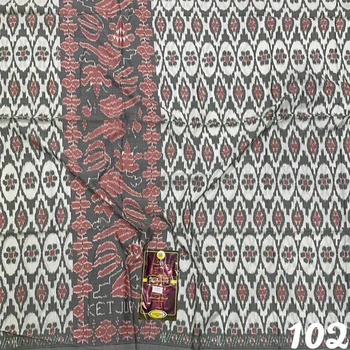 [PUTIH] Sarung Ketjubung Goyor Fiber ATBM jahit Tengah Jumbo Sarung Goyor Ketjubung Putihan Ori
