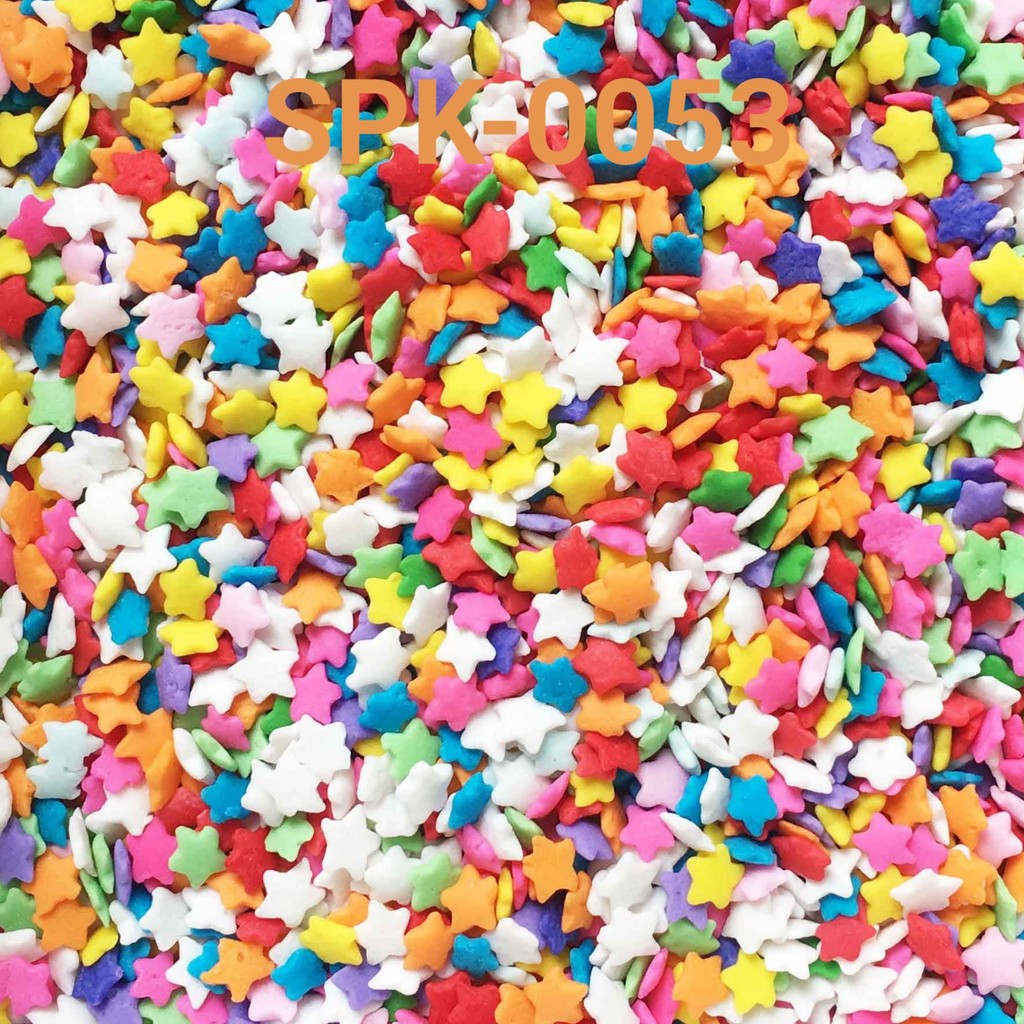 

SPK-0053 Sprinkles sprinkle sprinkel 1kg 1 kg bintang confetti rainbow (SPRINKLES)